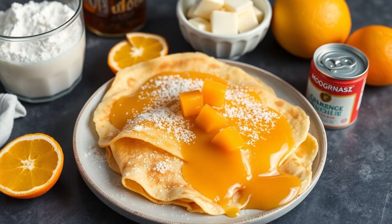 Crêpes Suzette aux mandarines : une recette gourmande et fruitée