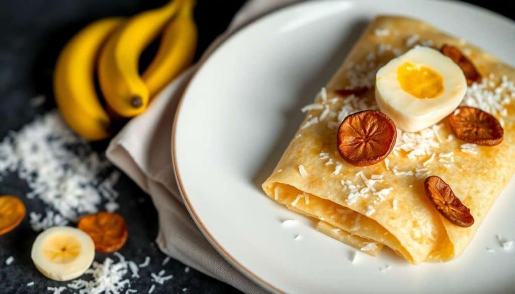 Crêpes à la noix de coco et banane : recette gourmande