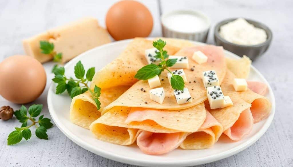 Crêpes au jambon et fromage bleu : une recette savoureuse