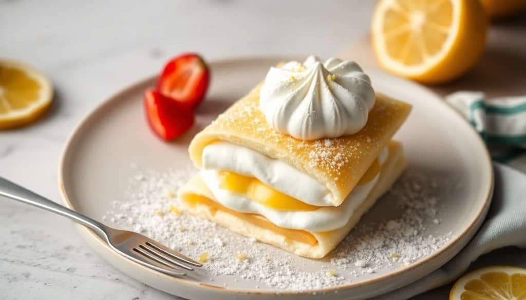 Mini-gâteau de crêpes au citron meringué : une recette gourmande