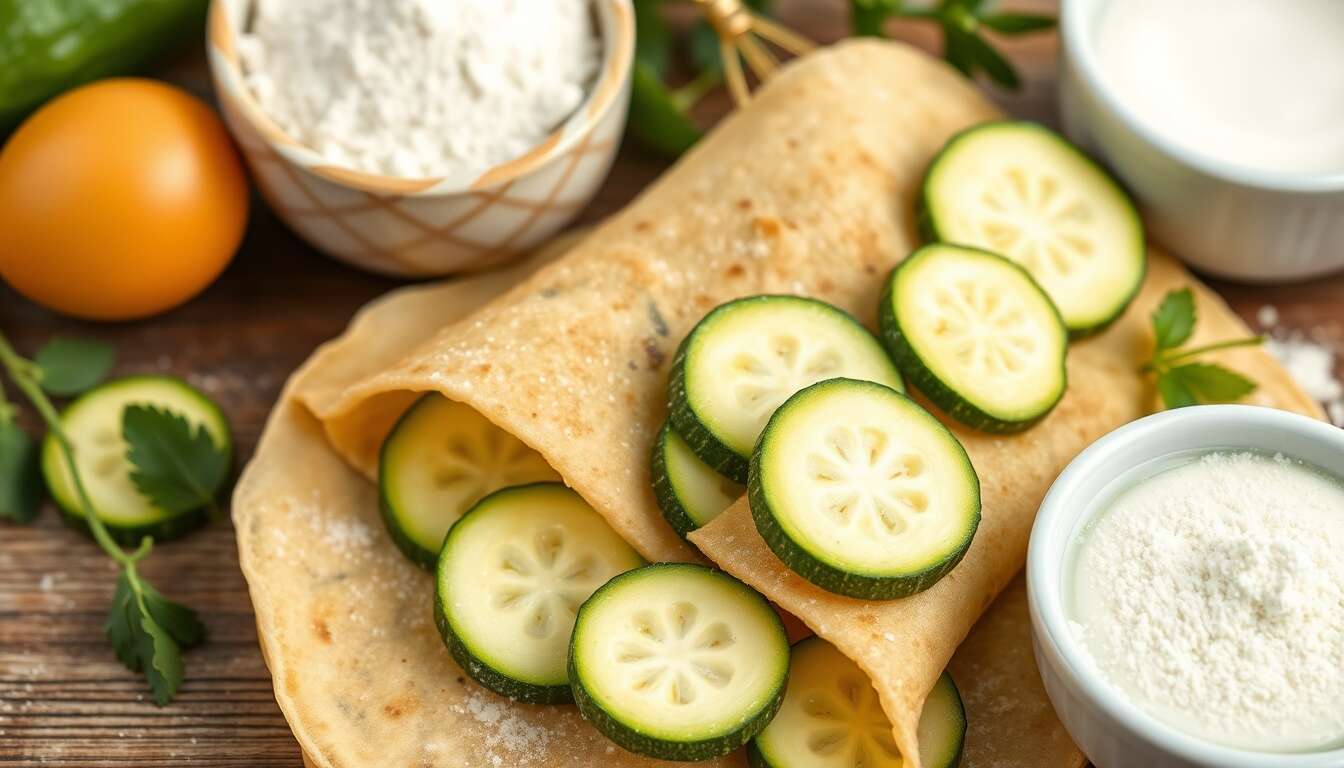 Crêpes de courgette : recette facile et savoureuse