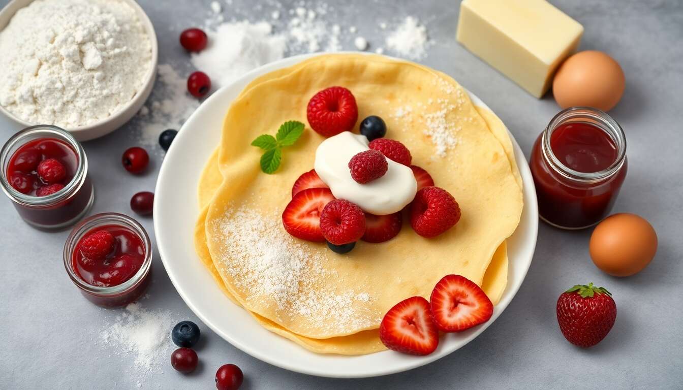 Crêpes aux fruits rouges : une recette gourmande