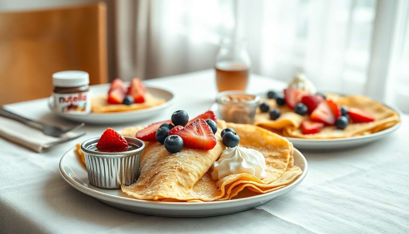 Recettes de crêpes classiques pour le brunch