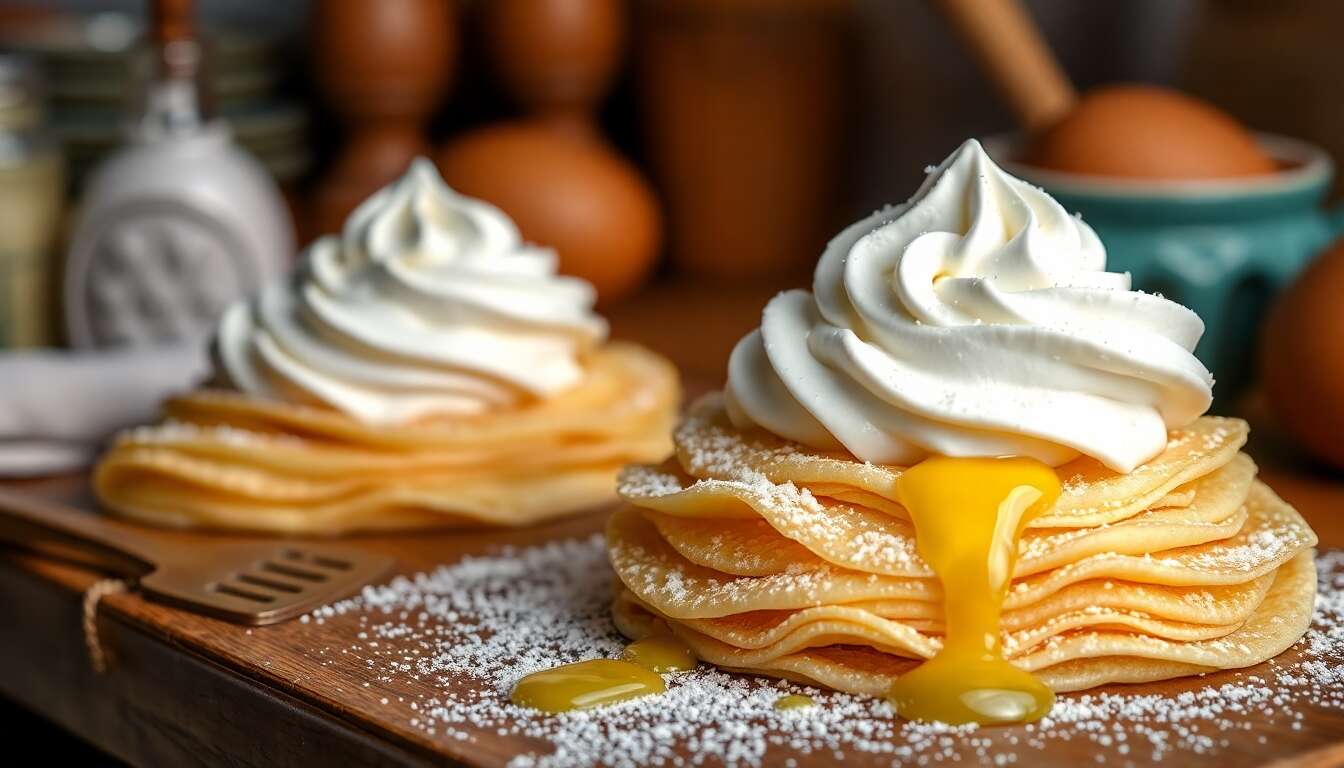 Crêpes Chantilly : la recette gourmande
