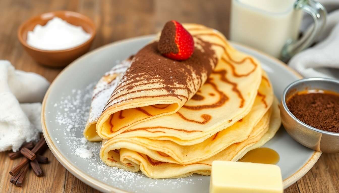 Crêpes marbrées : recette facile et rapide