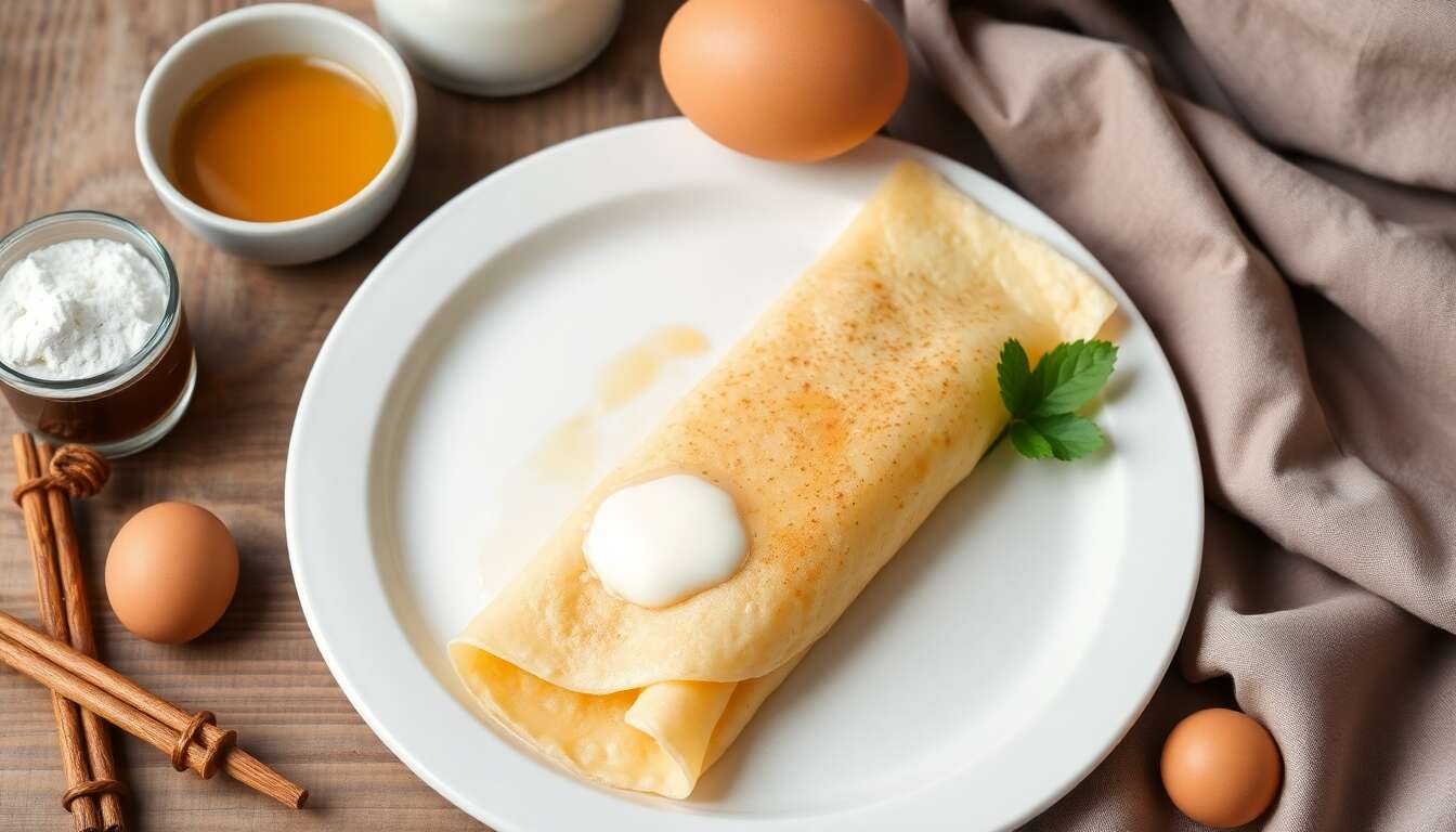 Crêpes au lait de soja, vanille et rhum : recette gourmande