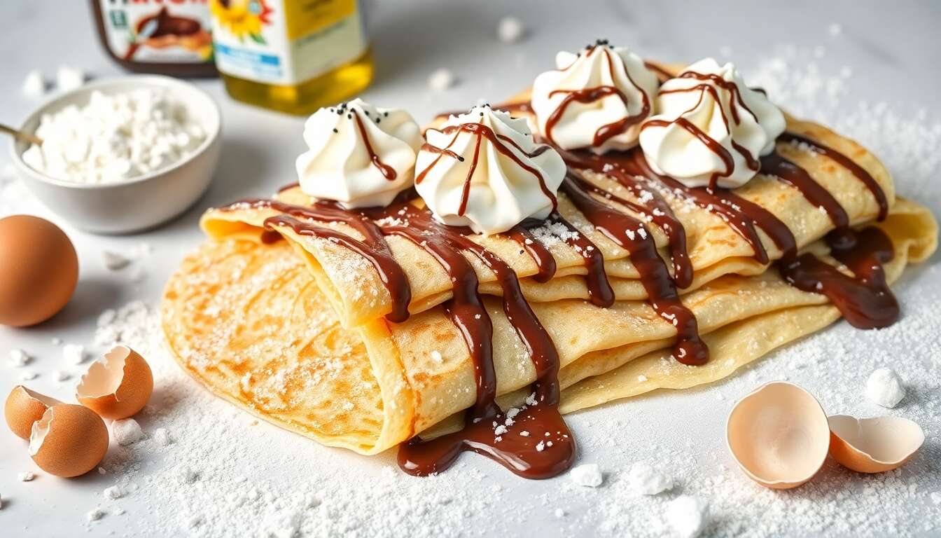 Crêpes Chantilly au Nutella : délice Gourmand