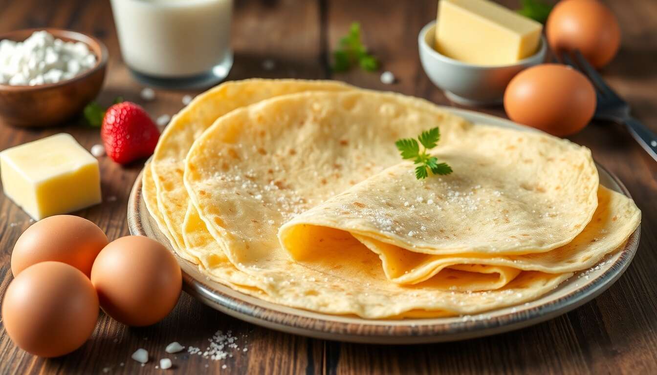Crêpes Faciles avec 1 Œuf : recette Rapide et Délicieuse