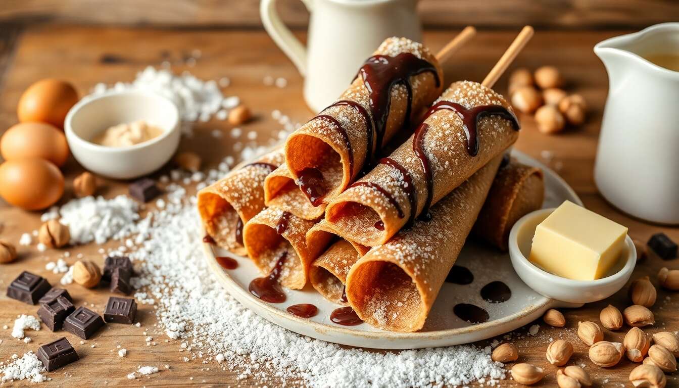 Brochettes de crêpes au chocolat : une recette gourmande