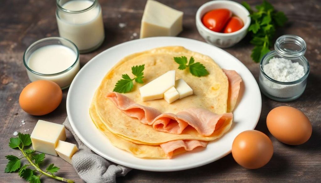 Crêpes au jambon et chèvre : recette gourmande et facile