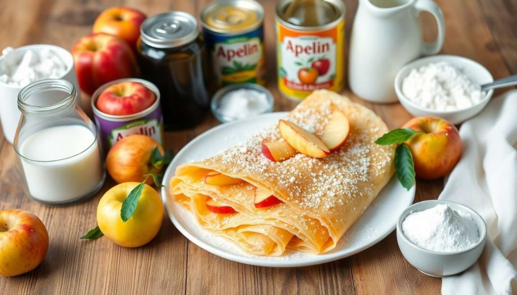 Crêpes aux pommes et au pralin : recette gourmande
