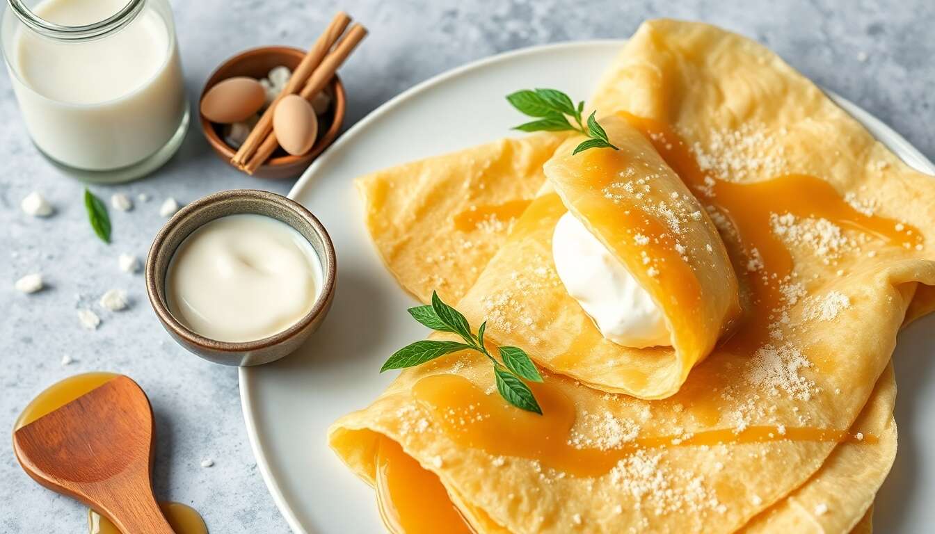 Crêpe de froment au caramel beurre salé : recette gourmande