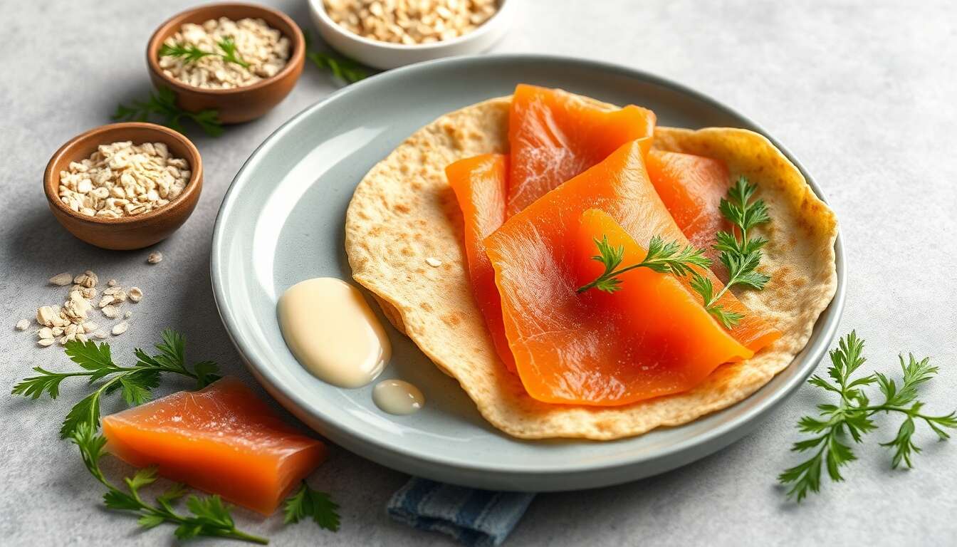 Crêpes multi-céréales au saumon fumé : la recette gourmande