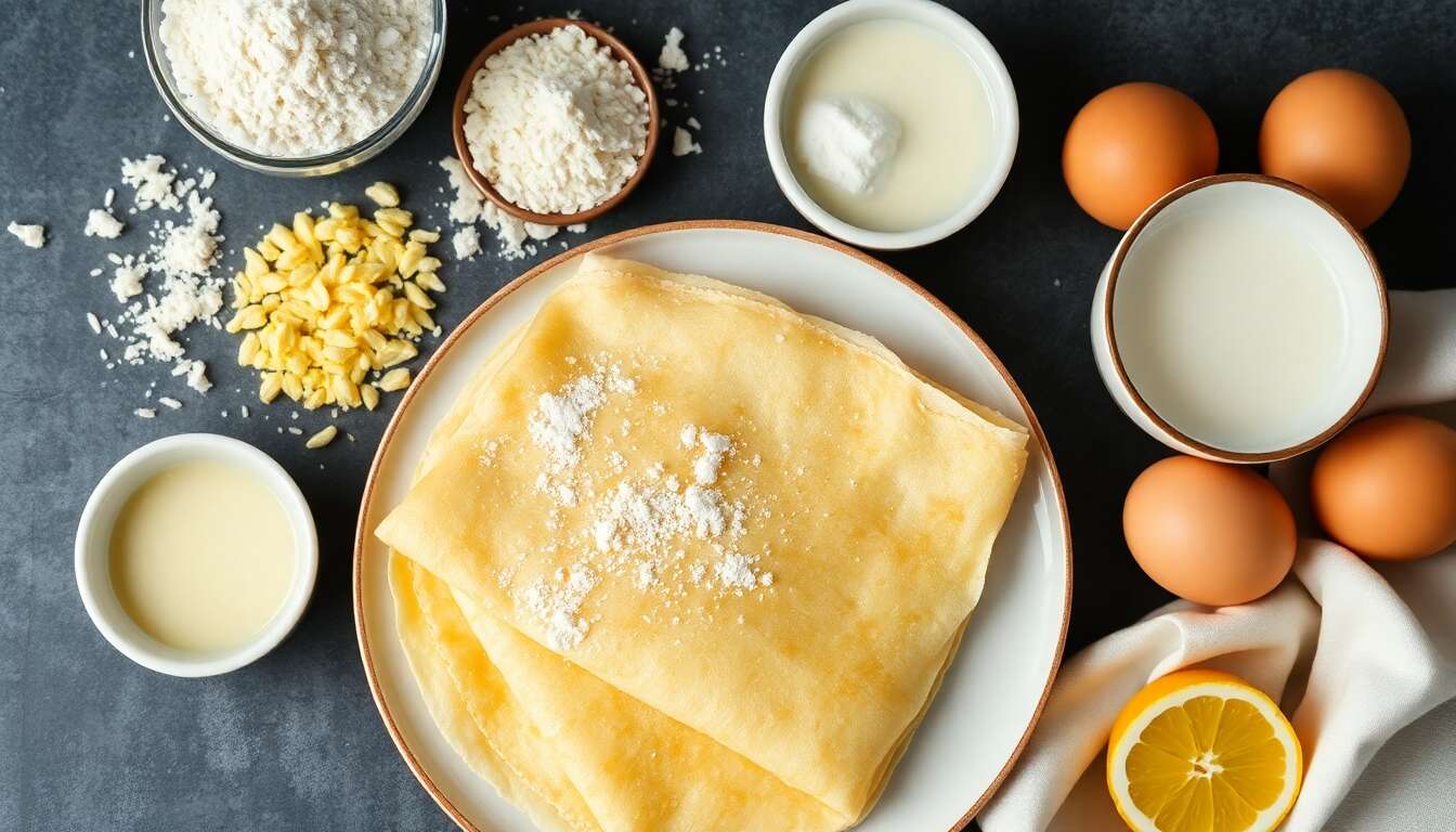 Recette de crêpes au riz parfumées au citron