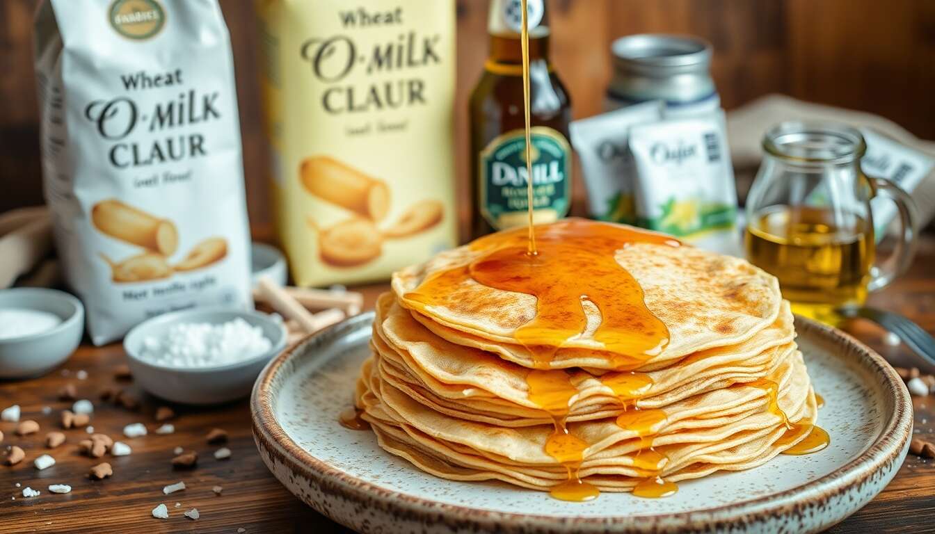 Crêpes au lait d'avoine et bière : recette savoureuse