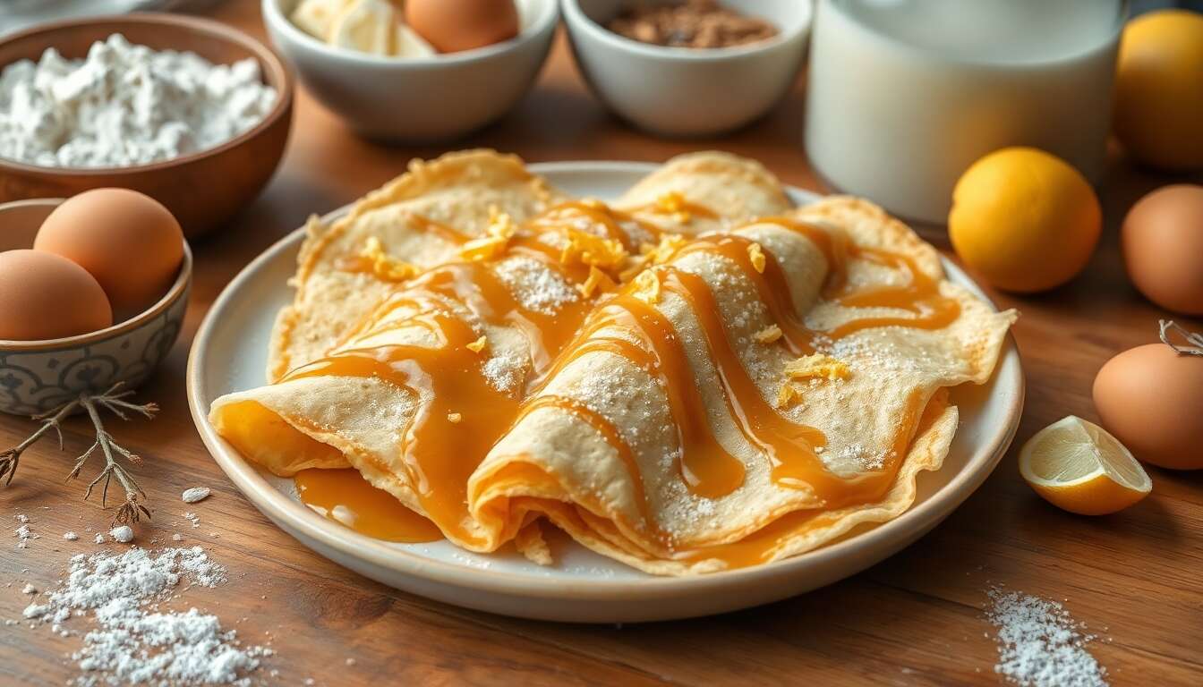 Crêpes au caramel citronné : une recette gourmande