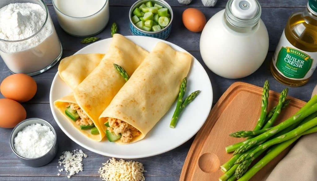 Crêpes farcies aux asperges : une recette savoureuse