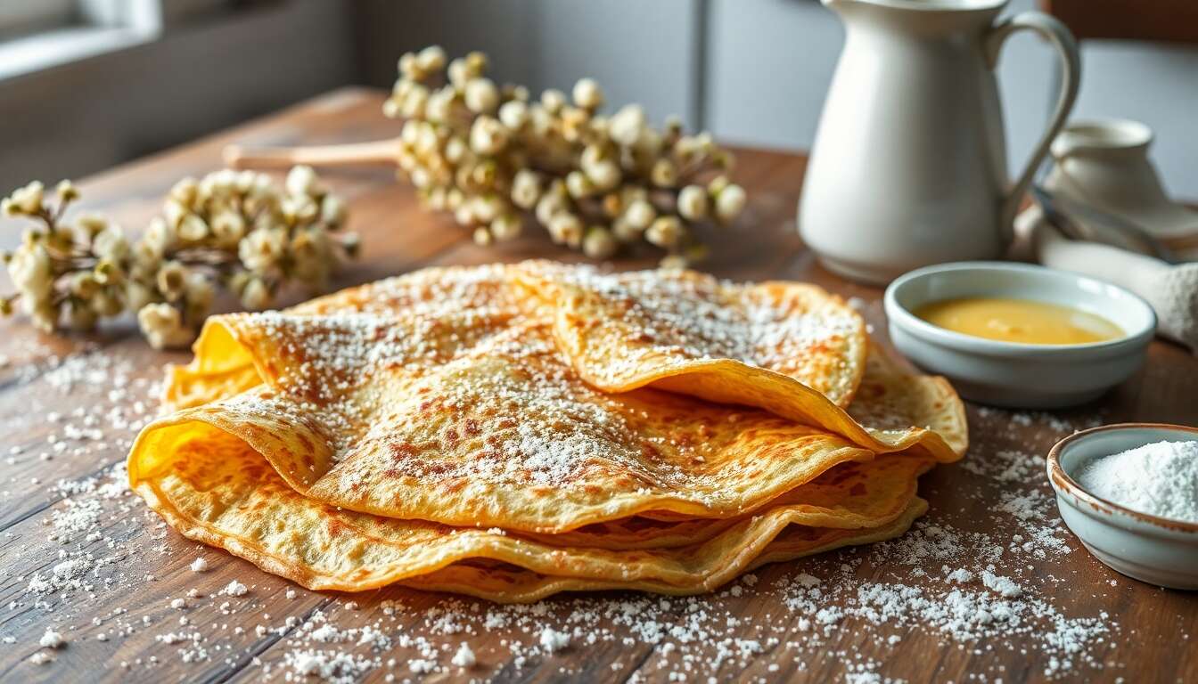Crêpes à la fleur de sureau : recette parfumée et gourmande