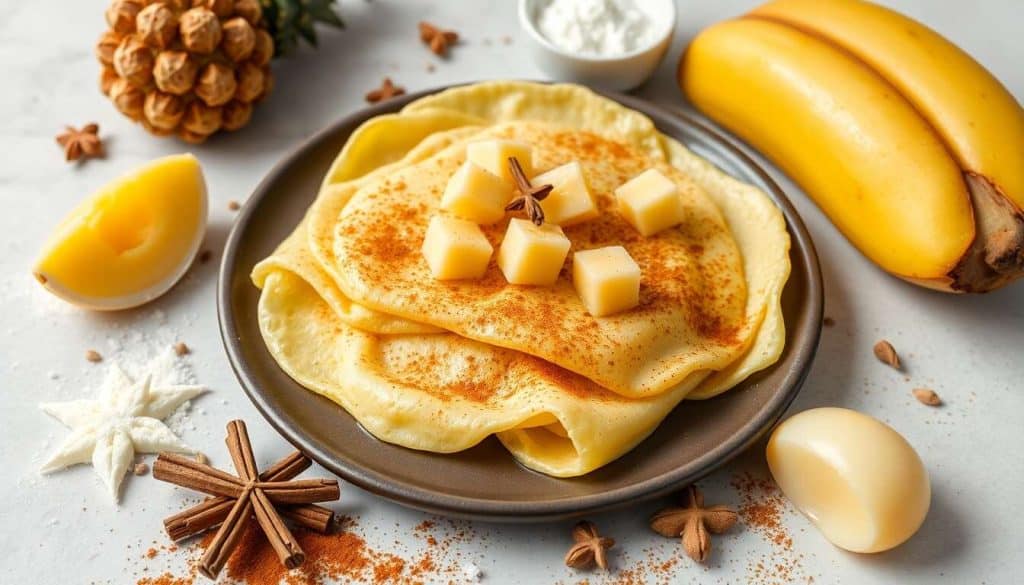 Crêpes à l'ananas et aux épices : recette gourmande
