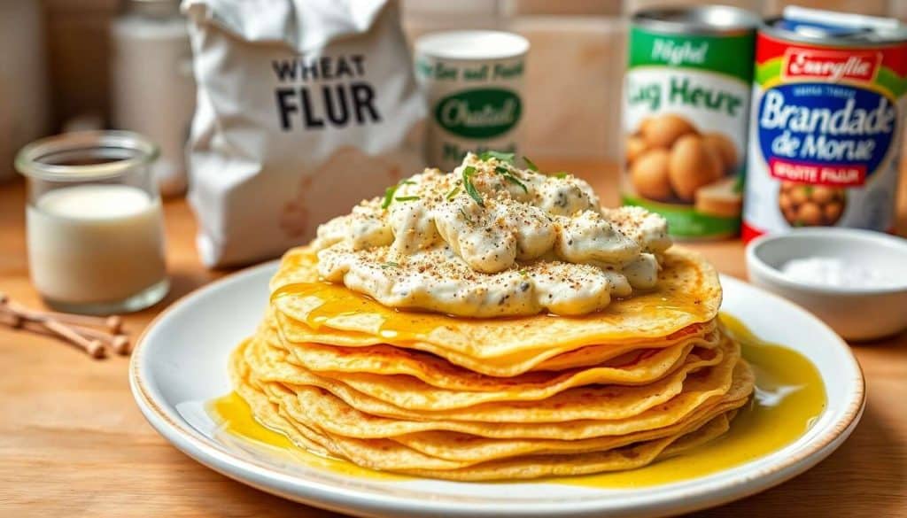 Recette de crêpe à la brandade : délice gourmand