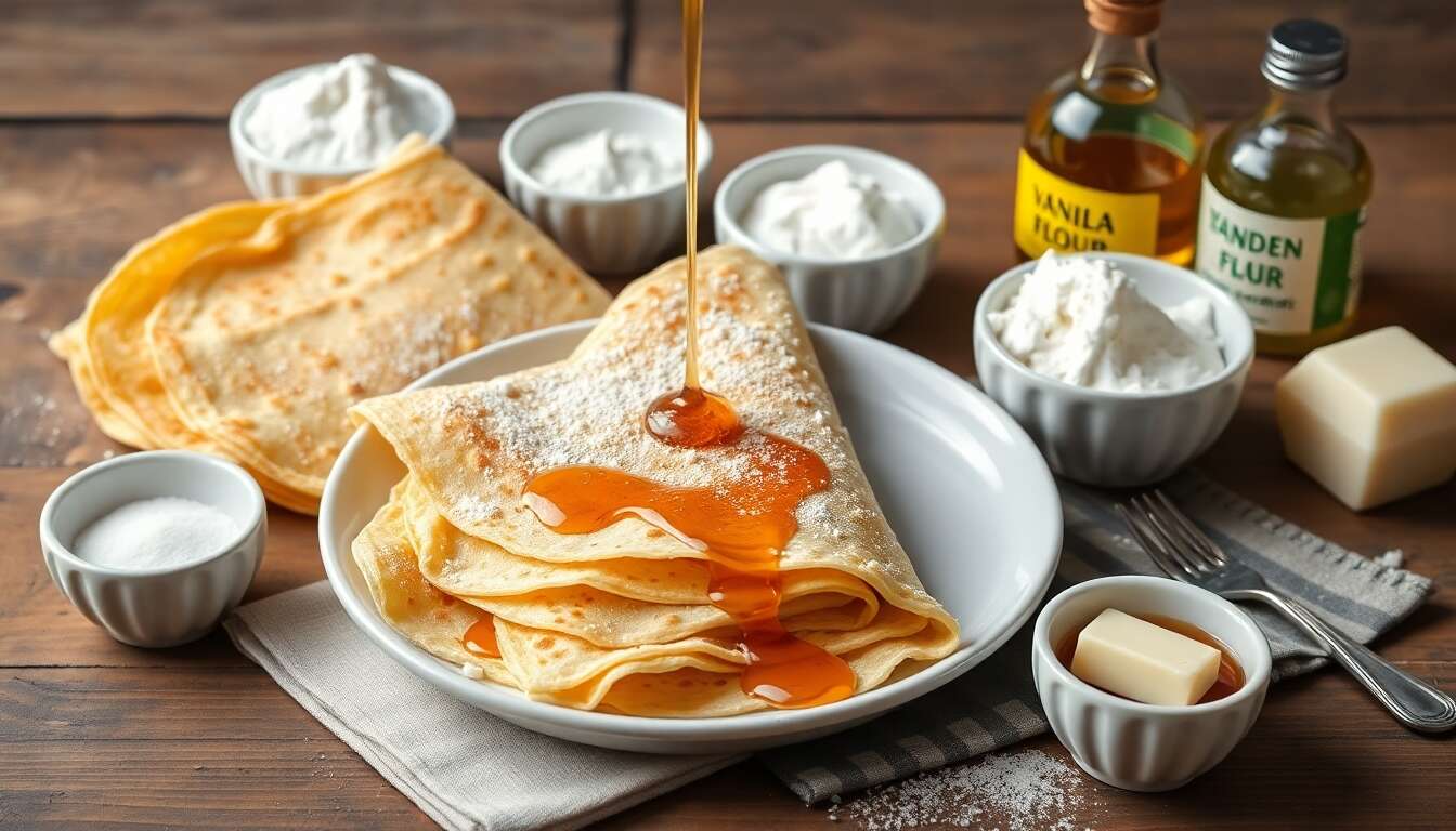 Crêpes gourmandes au sirop : recette délicieuse