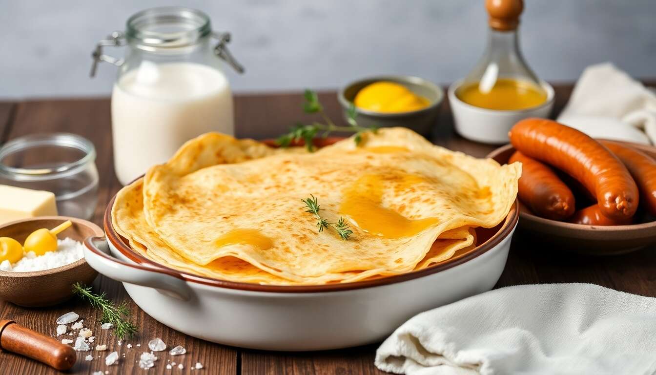 Recette facile de crêpes-saucisses maison