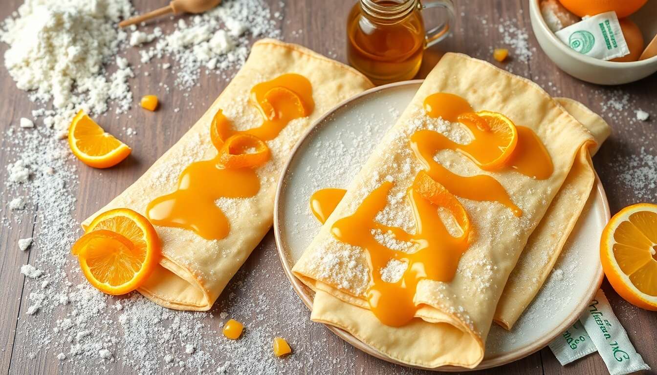 Crêpes à l'orange : recette gourmande et facile
