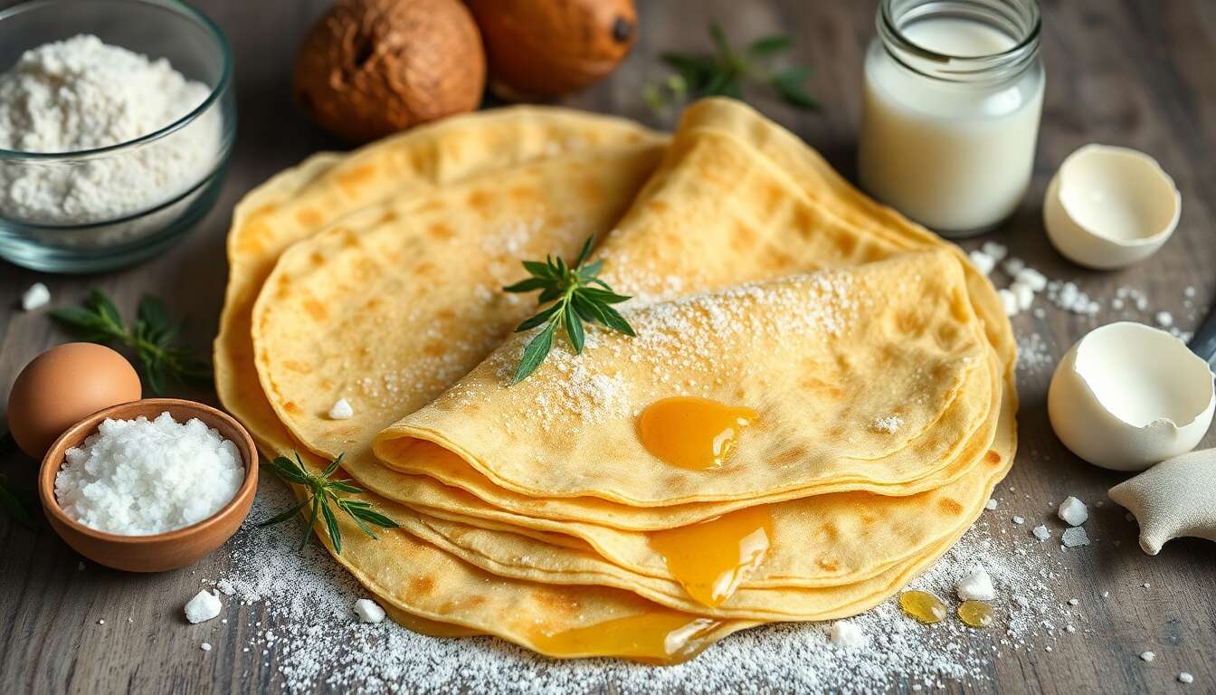Crêpes à la confiture de coco : recette gourmande