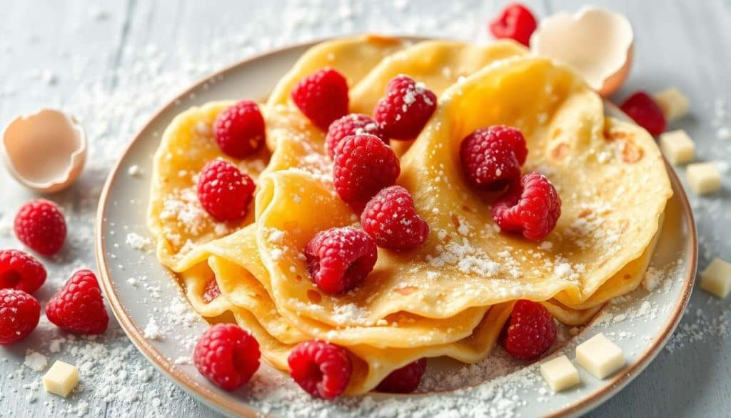 Crêpes aux framboises : recette facile et délicieuse
