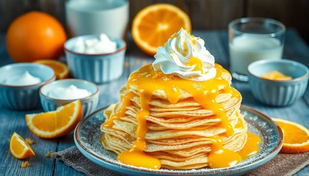 Crêpes à la crème d'orange : une douceur irrésistible