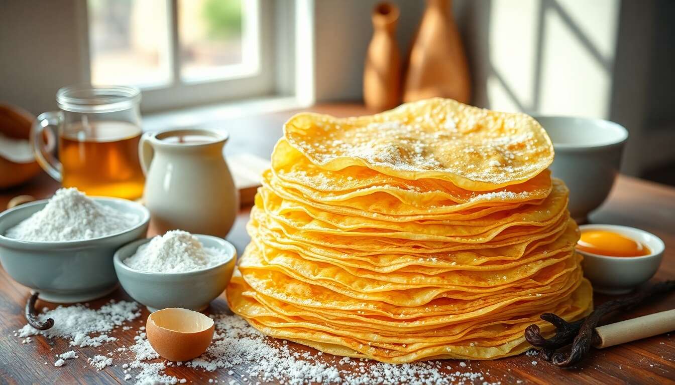 Crêpes au cidre sans lactose : recette savoureuse