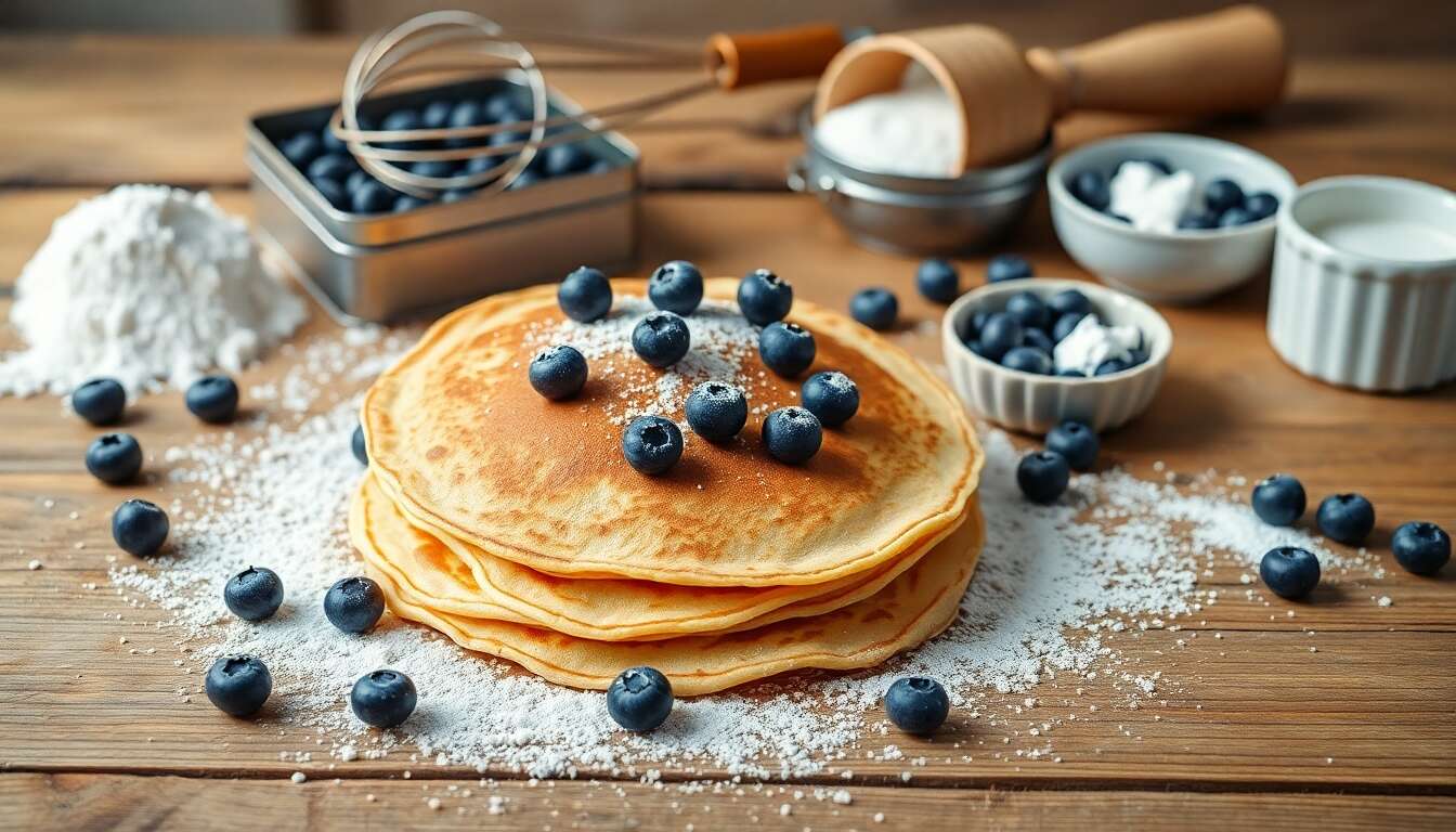 Crêpes suédoises aux myrtilles : la recette gourmande