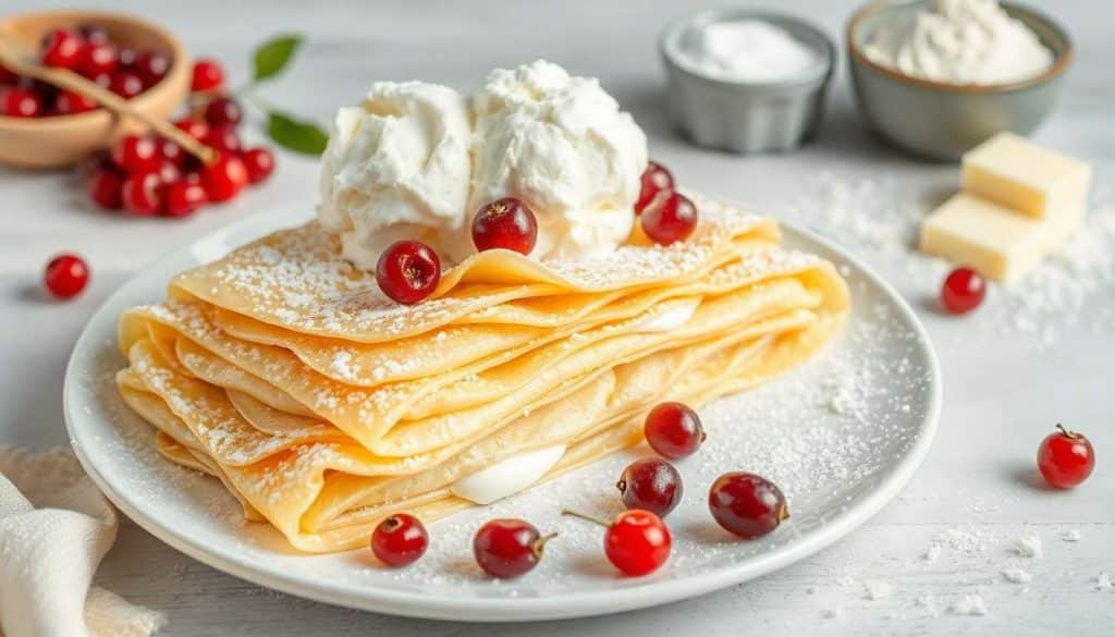 Crêpes glacées aux groseilles : une recette gourmande et rafraîchissante