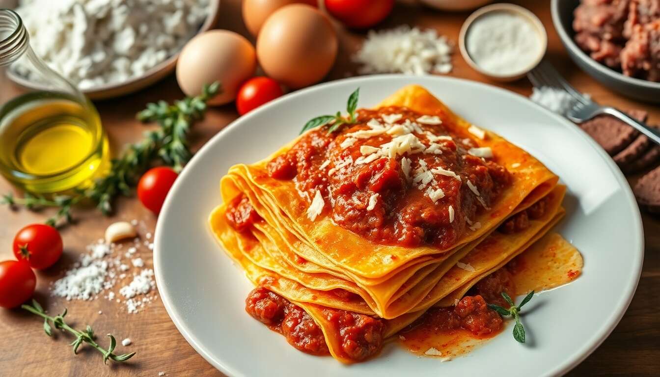 Lasagnes de crêpes à la bolognaise : recette gourmande