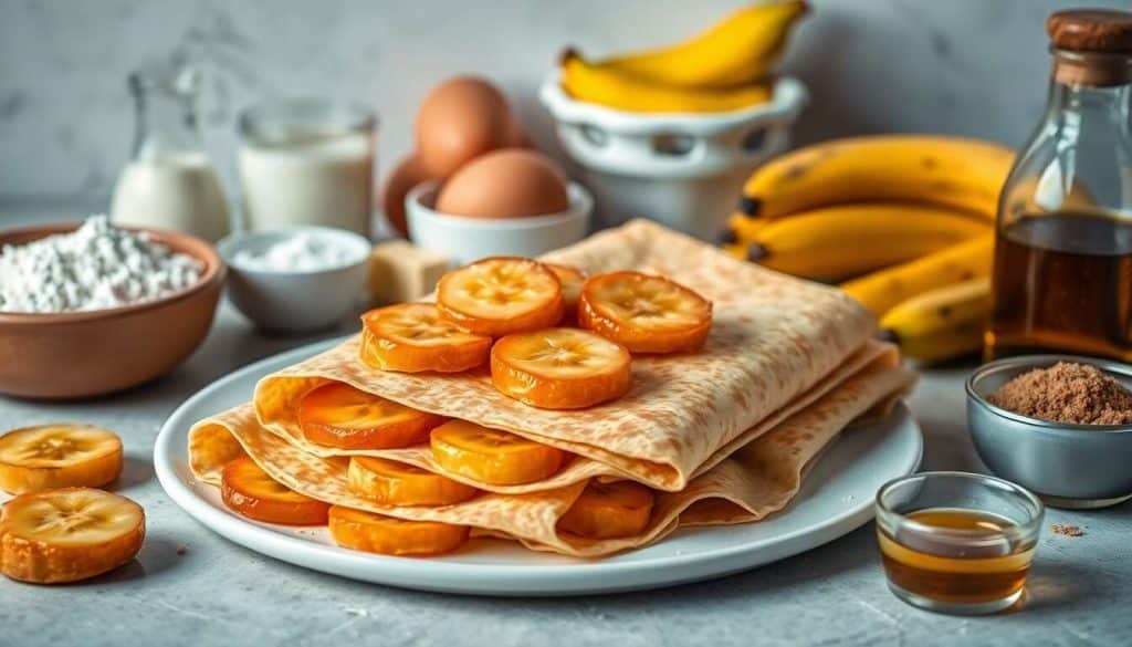 Crêpes aux bananes caramélisées : recette gourmande et facile