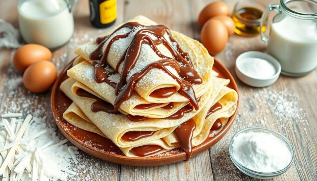 Crêpes roulées à la vanille et Nutella : recette gourmande