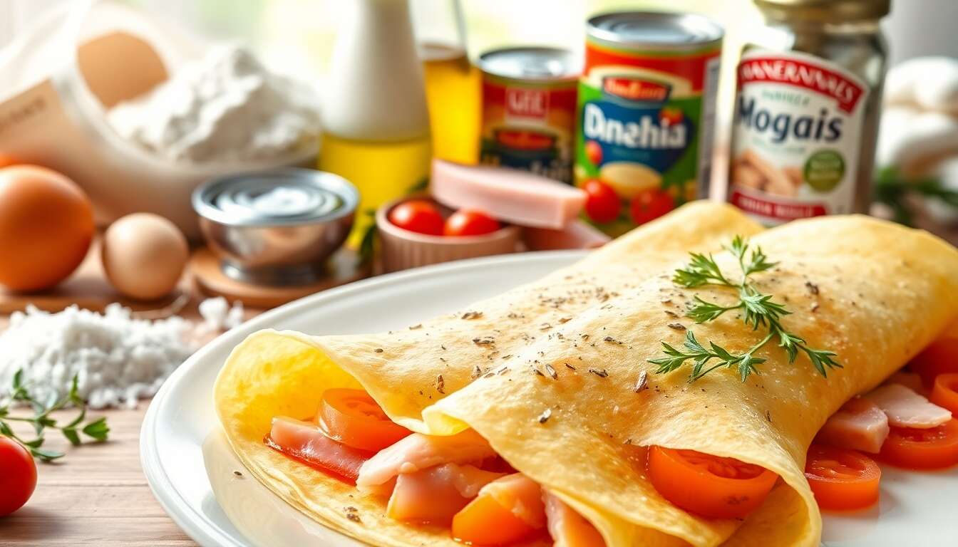 Recette de crêpes aux tomates et jambon : un délice incontournable