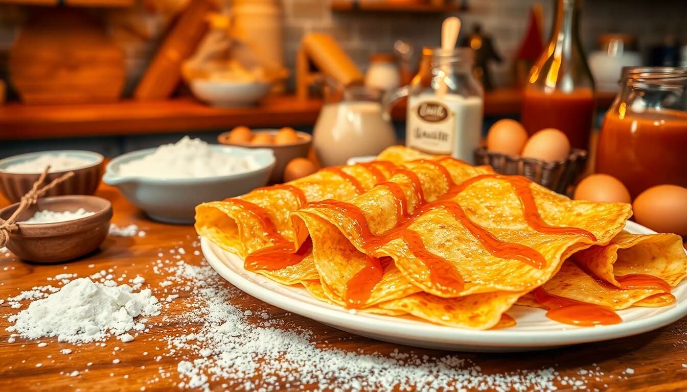 Crêpes au caramel faciles : recette gourmande et rapide