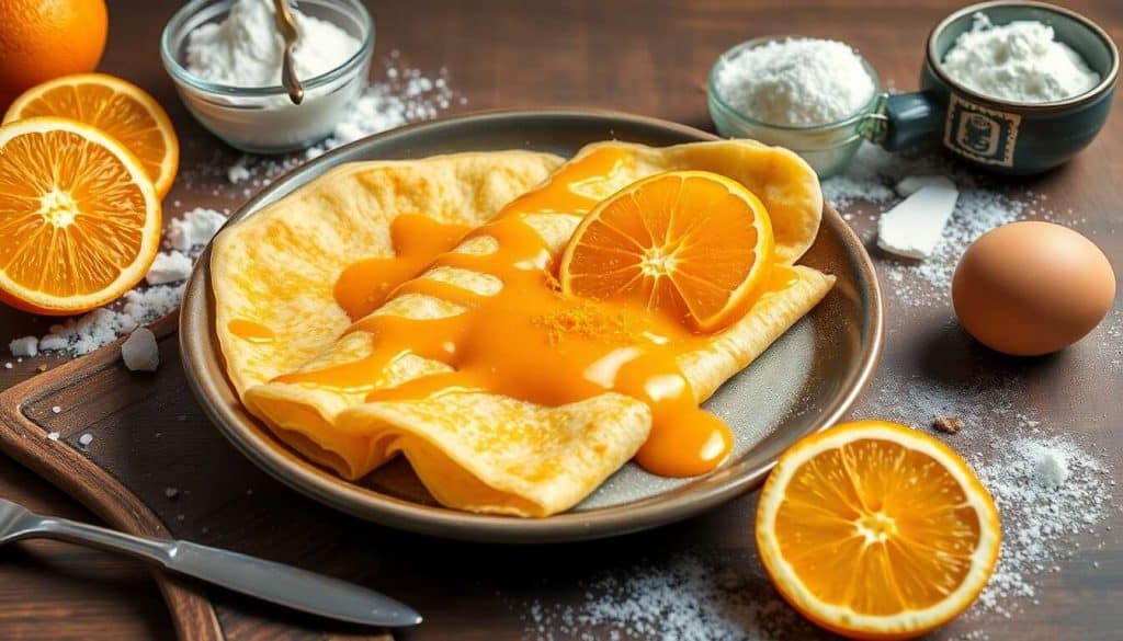 Crêpes Suzette : recette à la sauce à l'orange