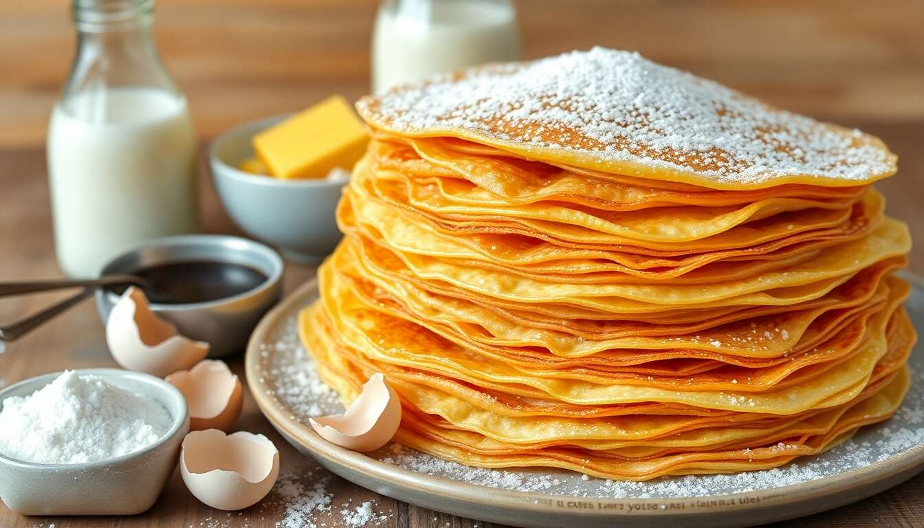 Crêpes légères à la vanille : la recette facile