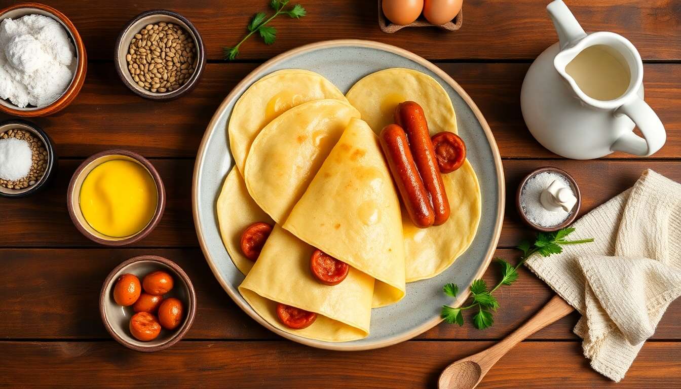 Crêpes aux saucisses de Strasbourg : recette savoureuse