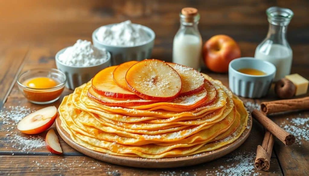 Crêpes vanillées aux pommes : une recette gourmande