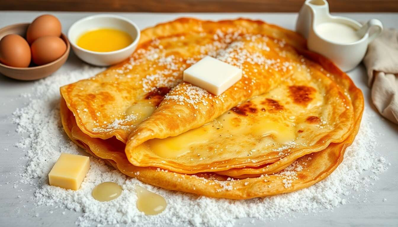Grosse crêpe salée au lard cuite au four : la recette facile