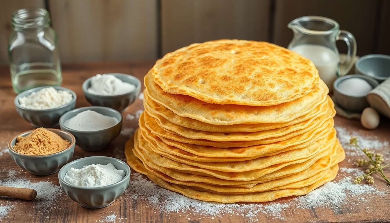 Crêpes à mille trous : recette algérienne facile et rapide