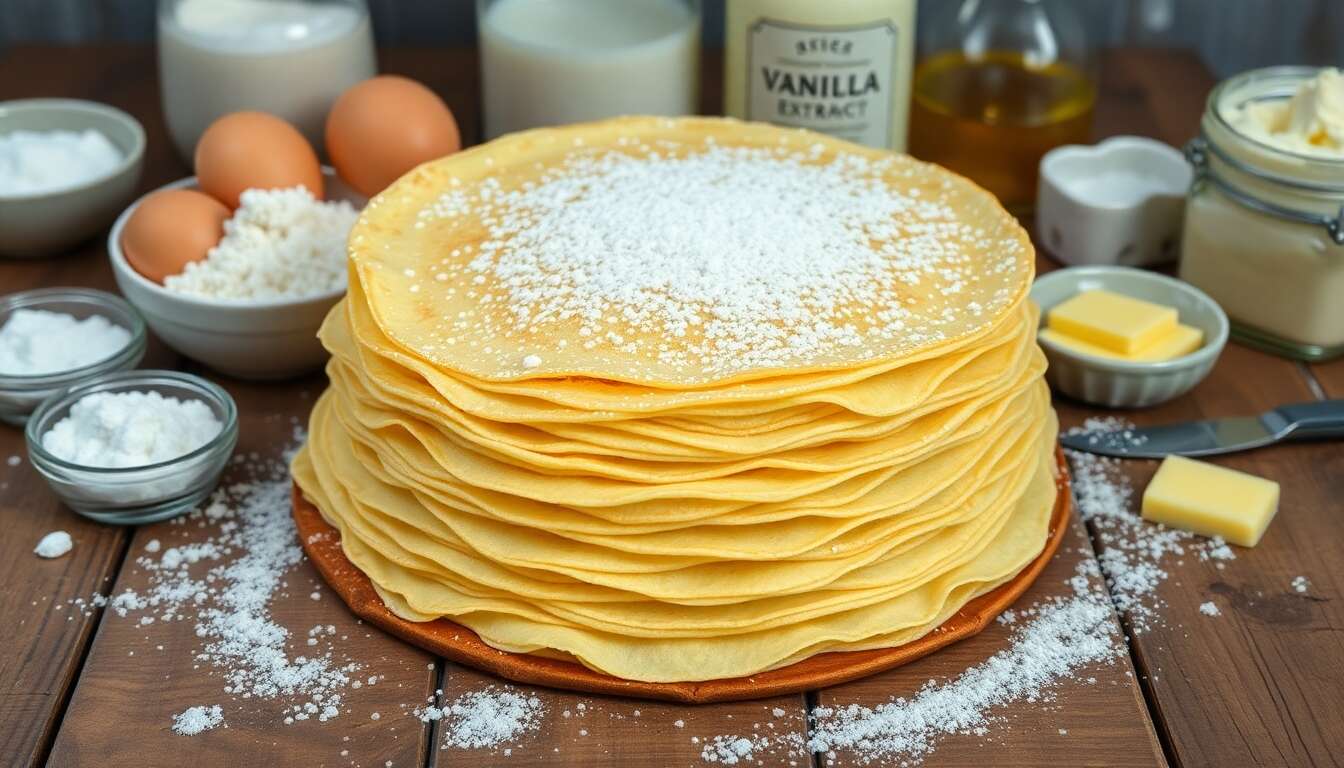 Crêpes à la vanille : recette facile et rapide