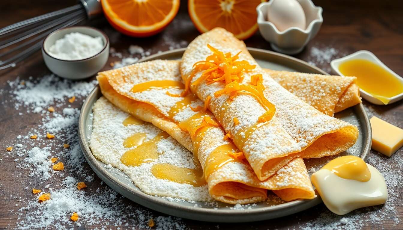 Crêpes fondantes à l'orange : la recette gourmande