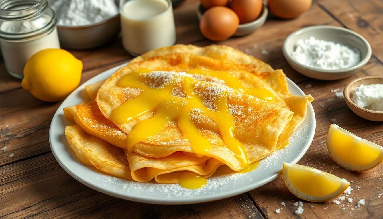 Crêpes au jus de citron : une recette gourmande et acidulée