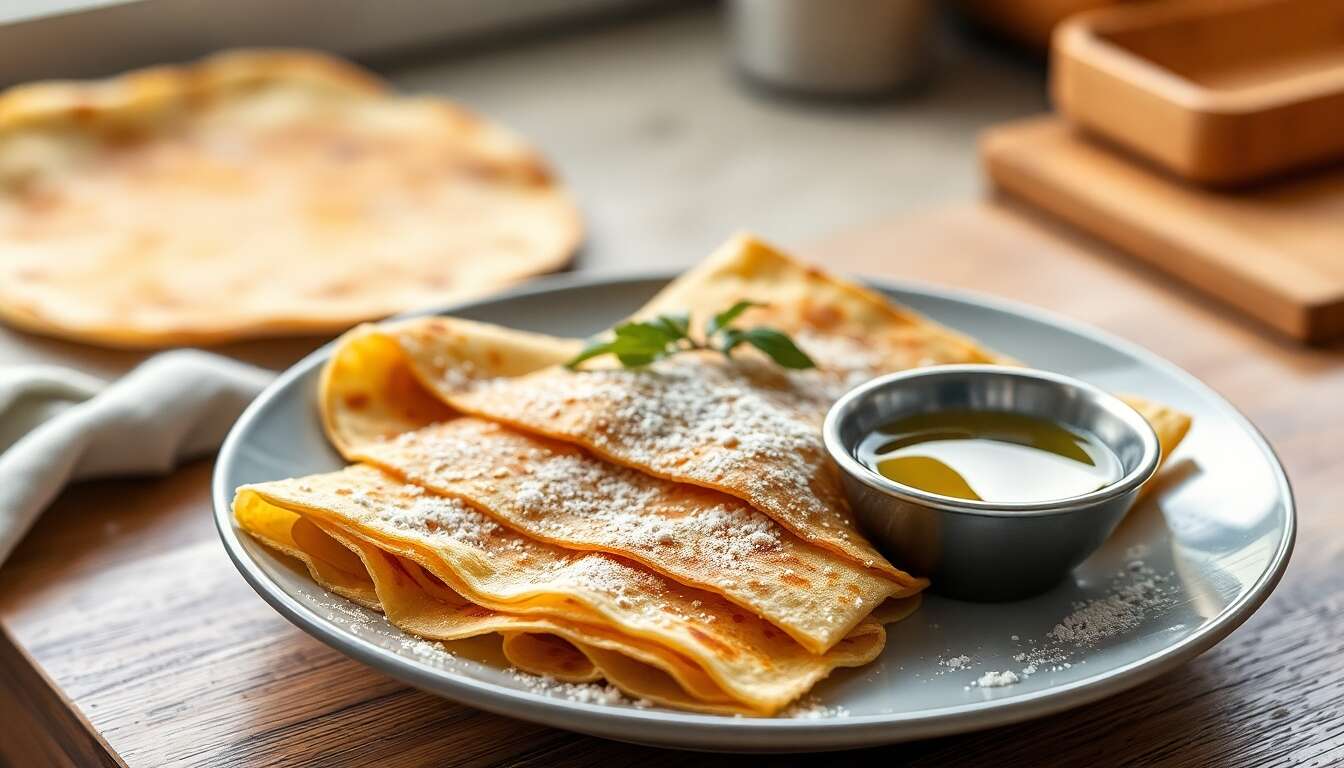 Crêpes feuilletées rapides façon msemmens maison