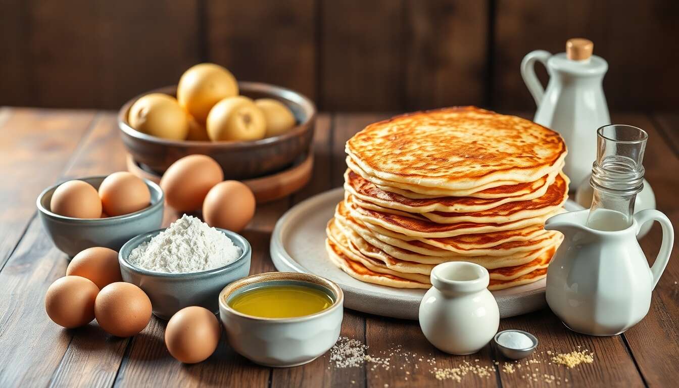 Recette facile : crêpes aux pommes de terre