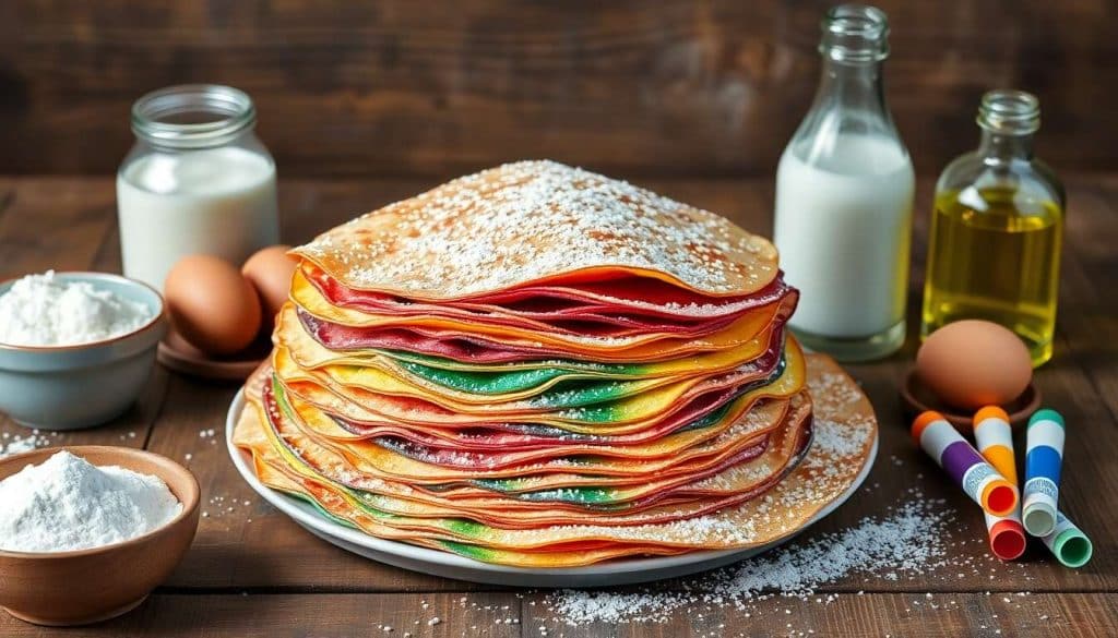 Crêpes colorées : une recette originale et gourmande